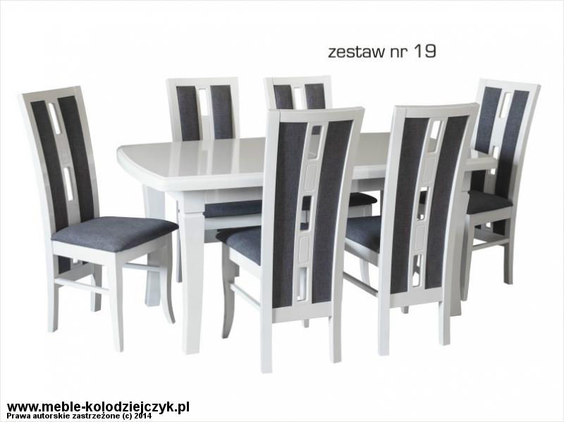 Stół z krzesłami - zestaw Z19